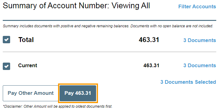 Click Pay Amount